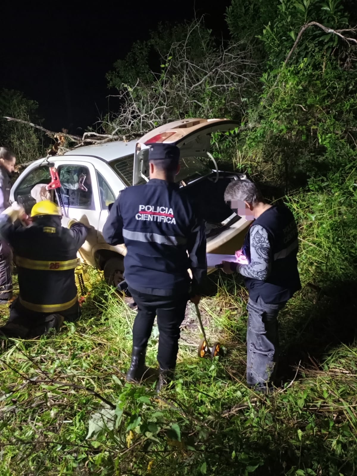 Varios heridos tras un choque frontal en la Ruta 14  2